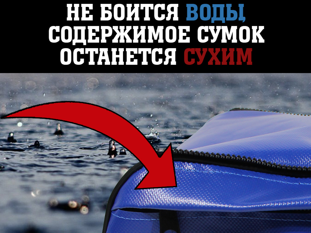 Накладка на сиденье с сумкой в лодку ПВХ синии